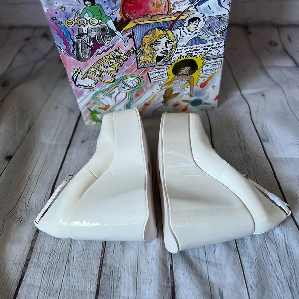 Jeffrey Campbell YAZMIN Wedge Platform Shoe in Patent - Picture 9 of 12